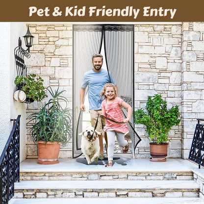 🪟🦟 Magic Mesh Summer Magnetic Mosquito Screen Door Curtain
