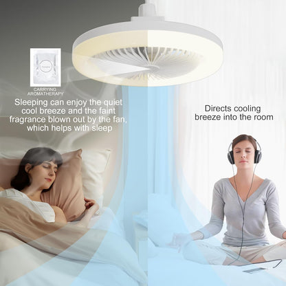 Intelligente Afstandsbediening Led Aromatherapy Fan Light