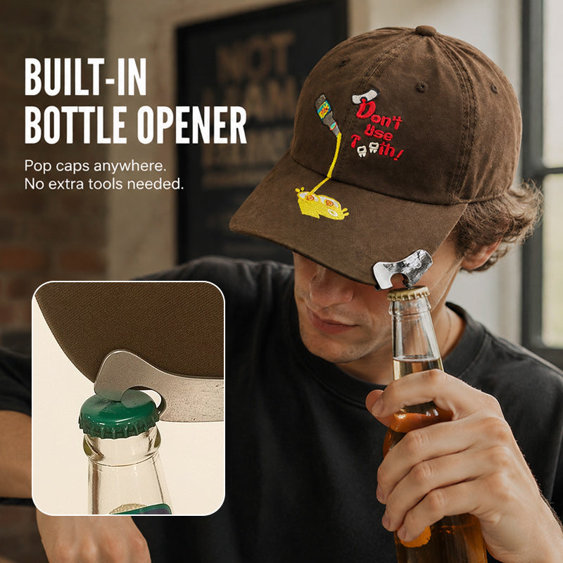 🧢 Pet met Verrassing – Baseballpet met Slimme Flesopener! 🍻
