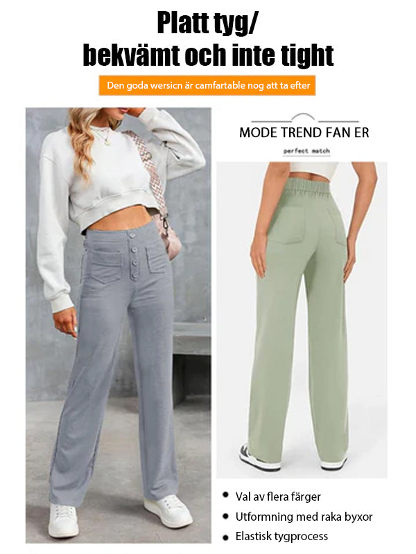 29% UIT ⏳ Hoge elastische broek met meerdere zakken