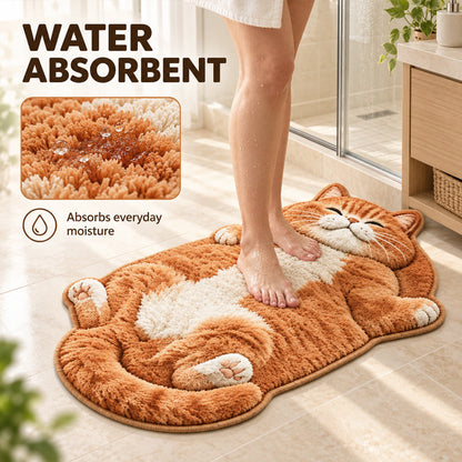 🐱🏡 Kattenvormige Deurmat – Schattige Decoratie met Absorberende Werking