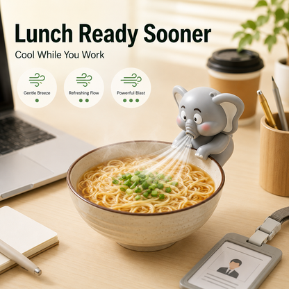 🍼 Clip-On Voedselkoeler Ventilator – Laat Warm Eten Razendsnel Afkoelen! 🌬️✨