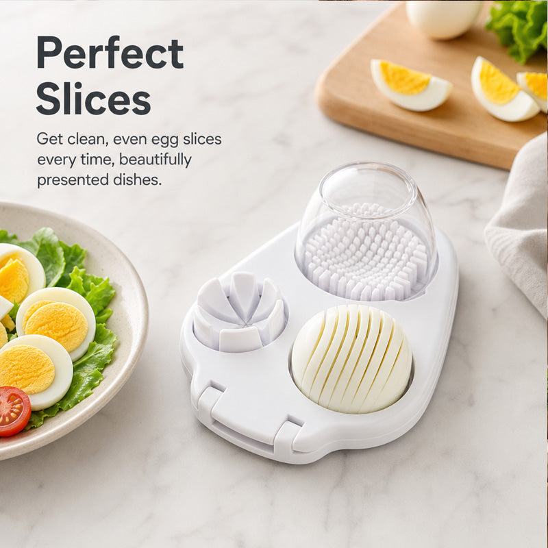 3-in-1 multifunctionele eier- en blokjessnijder – Perfect voor salades en garneringen 🥚🔪