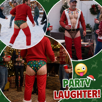 Grappige kerstverlichting-broek 🎄