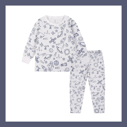Doe-het-zelf tekenfilm kleurige pyjama voor kinderen