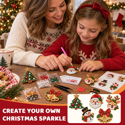 💎🎄 DIY Kerst Diamond Broche – Maak Je Eigen Feestelijke Sieraad!