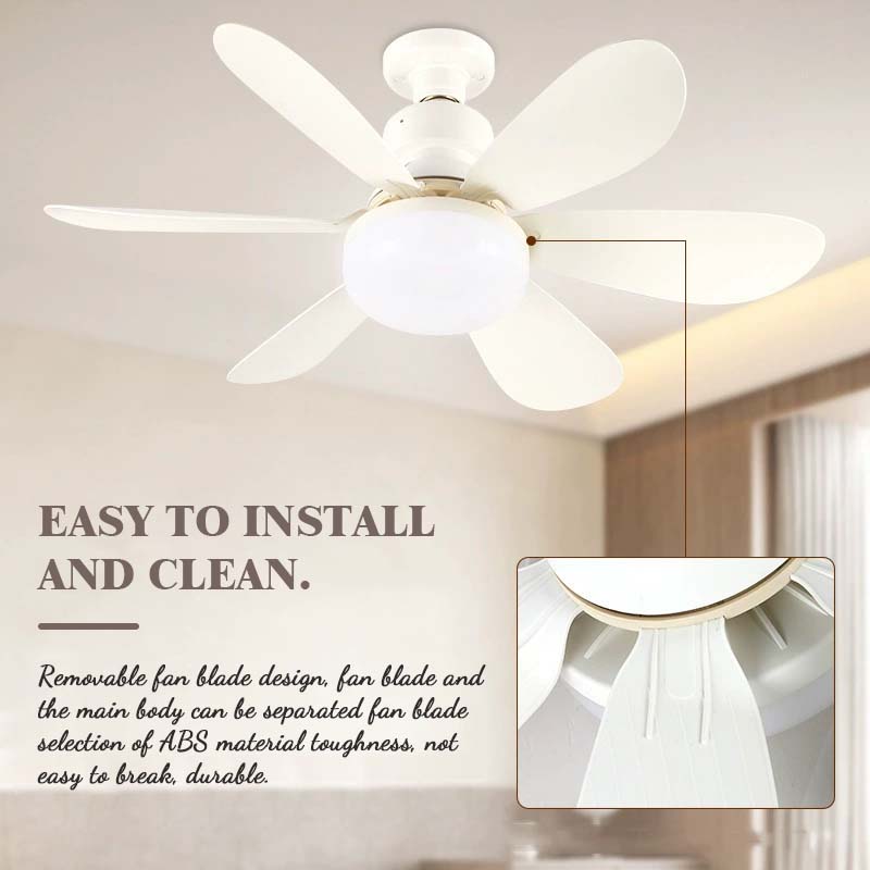 🌟 Zesbladige Ventilatorlamp — Breng comfort en verkoeling in elke ruimte!