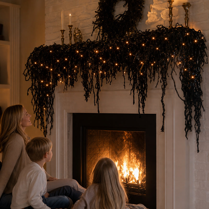 🎃 Spooky Chic: Halloween-decoratieset voor bij de open haard 👻