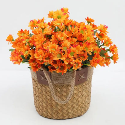 🌼- Kunstbloemen: chrysanten voor buiten die een zonsondergang nabootsen - UV-bestendig, waterdicht, windbestendig