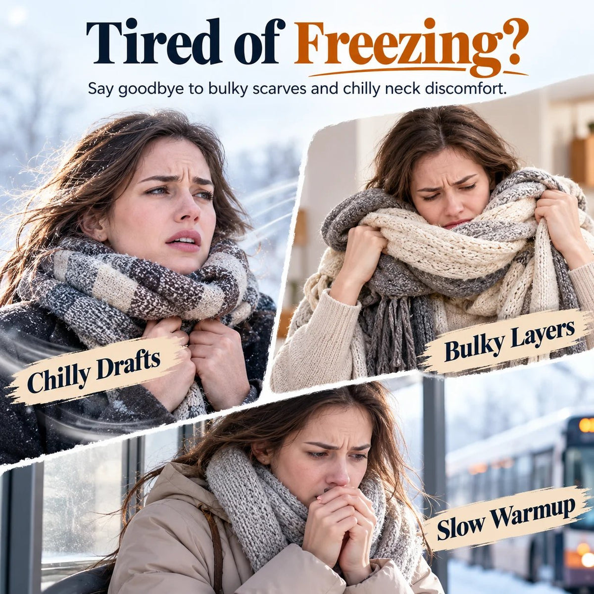 🧣✨ Grafeen Verwarmde Sjaal – Slimme Temperatuurcontrole