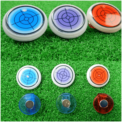 🔥(Golftrainer) Golfbalmarker Ronde dop Clip Mark met waterpasfunctie