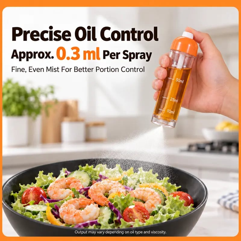 🧴💨 Praktische Olie- en Vloeistofspray – Hervulbaar & Handig voor Elke Dag