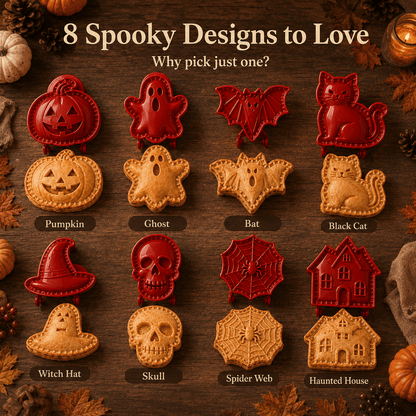 🎃 8-delige set mini-taartvormpjes voor Halloween