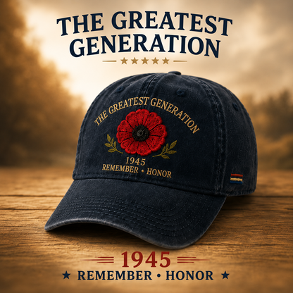 🎖️🌺 De erfenis van een generatie — Poppy-pet ter herdenking van 1945