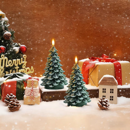 🎄🕯️ LED Kerstboomkaars met Flikkerende Vlam – Breng Warme Kerstsfeer in Huis Zonder Echt Vuur!