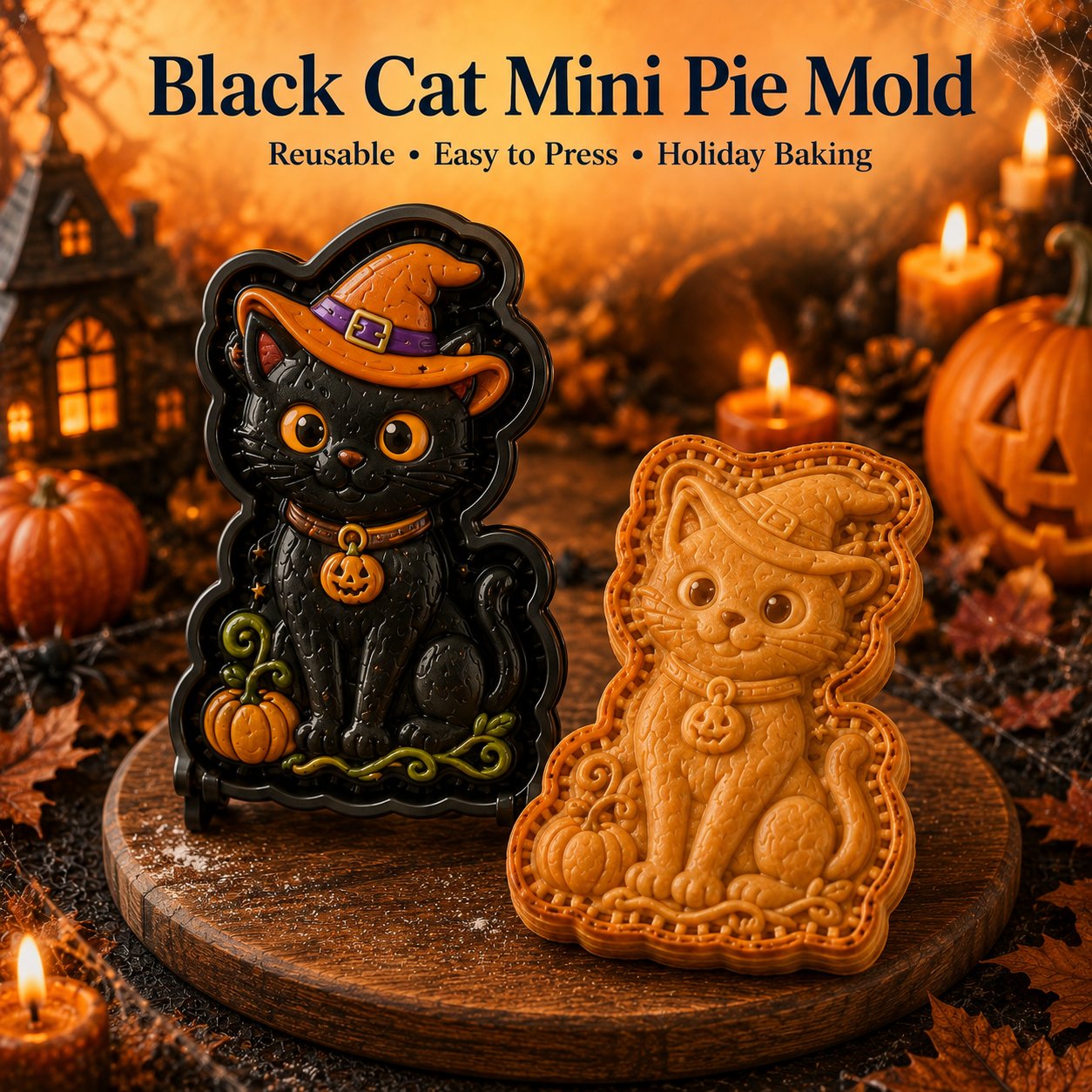 🎃 Collectie mini-taartvormpjes voor Halloween 🚚 Koop er 3 of meer en ontvang gratis verzending
