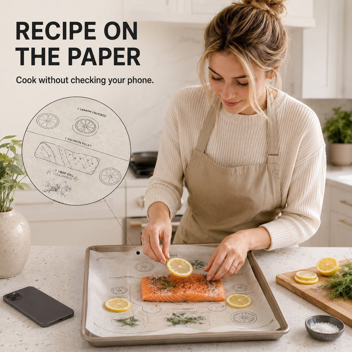 Recept-bedrukt bakpapier – Handige bakplaat voor thuisgebruik in de oven