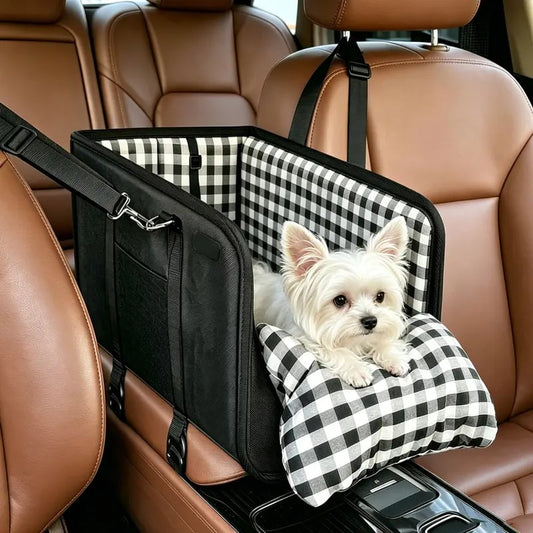 🔥2026 HOT SALE 50% KORTING – Onmisbare autostoel voor honden voor op de middenconsole – Boosterzitje voor kleine huisdieren dat angst verlicht🐶🚗