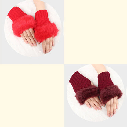 💕KOOP 1 KRIJG 1 GRATIS🔥 Fuzzy Zacht Gebreide Warme Vingerloze Handschoenen