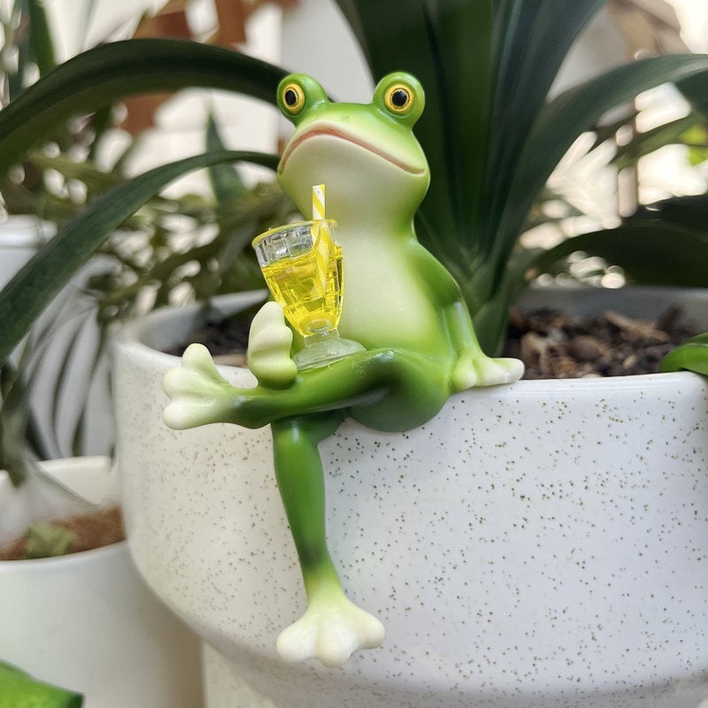 🐸Miniatuur Kikkerbeeldjes Plantdecoraties🍷
