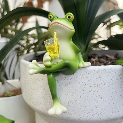 🐸Miniatuur Kikkerbeeldjes Plantdecoraties🍷