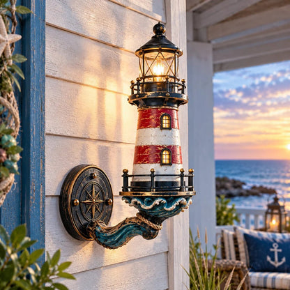 ⚓✨ Vintage Kust Vuurtoren Wandlamp – Breng de Zee in Huis!