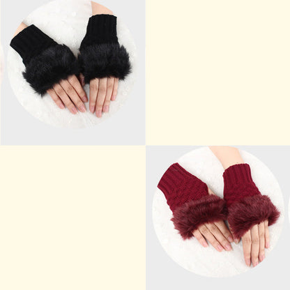 💕KOOP 1 KRIJG 1 GRATIS🔥 Fuzzy Zacht Gebreide Warme Vingerloze Handschoenen
