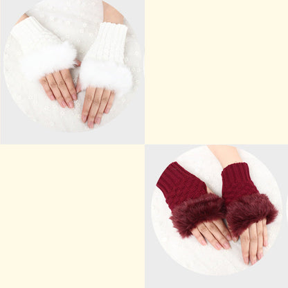 💕KOOP 1 KRIJG 1 GRATIS🔥 Fuzzy Zacht Gebreide Warme Vingerloze Handschoenen
