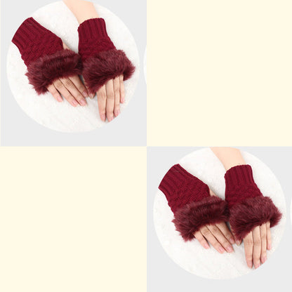 💕KOOP 1 KRIJG 1 GRATIS🔥 Fuzzy Zacht Gebreide Warme Vingerloze Handschoenen