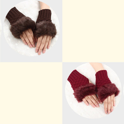 💕KOOP 1 KRIJG 1 GRATIS🔥 Fuzzy Zacht Gebreide Warme Vingerloze Handschoenen