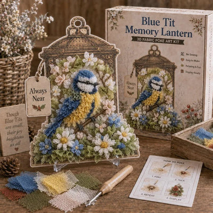 🔥UITVERKOOP🔥🕊️ 3D-souvenir-lantaarnpakket van stof ‘Always Near’ (om te beschilderen) 🐦