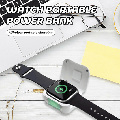 Draagbare draadloze oplaadbank voor horloges