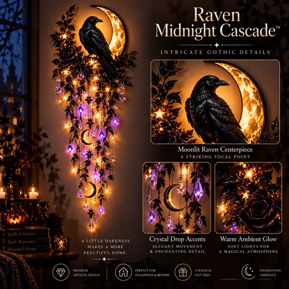✨Betoverende Halloween-lichtcascade – Gotische verlichte wanddecoratie🌙