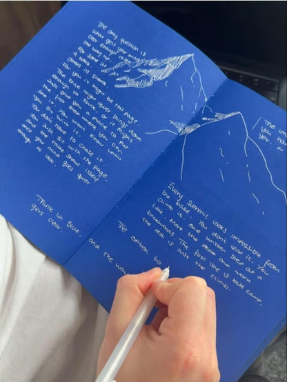 📘 Notedfy Think Blue-notitieboekje – Een andere pagina voor betere ideeën 💙