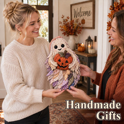 🎃🧵 Halloween Patchwork DIY Set – Maak Je Eigen Spookachtige Kunstwerk!