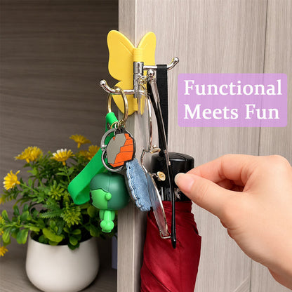 Functioneel & Schattig – Vlinder Wandhaak met 180° Rotatie 🦋✨🏡
