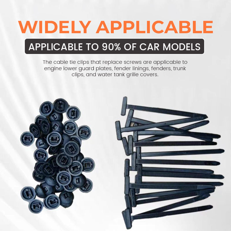 🚗 Instant Car Fix - 🔧 Nylon Universele Kabelbindersluiting - Voor het snel en veilig bevestigen van voertuigonderdelen!