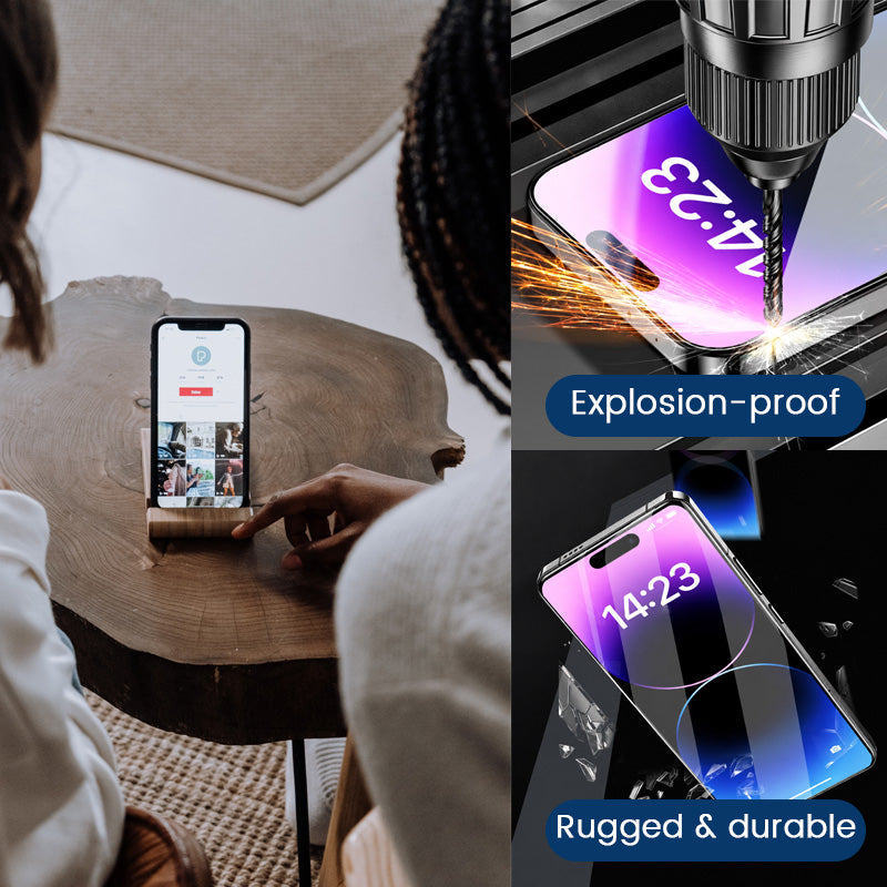 📱🔒 Screenprotector met Installatiehulp – Kies voor HD of Privacy!