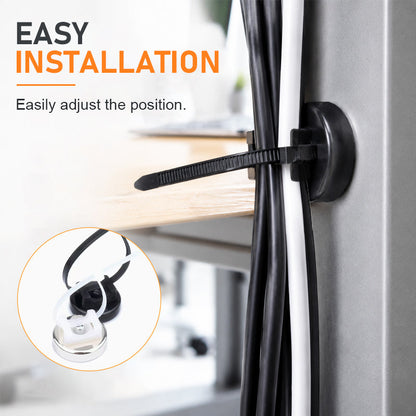 🧲 Compact 16mm Magnetic Cable Tie Mount