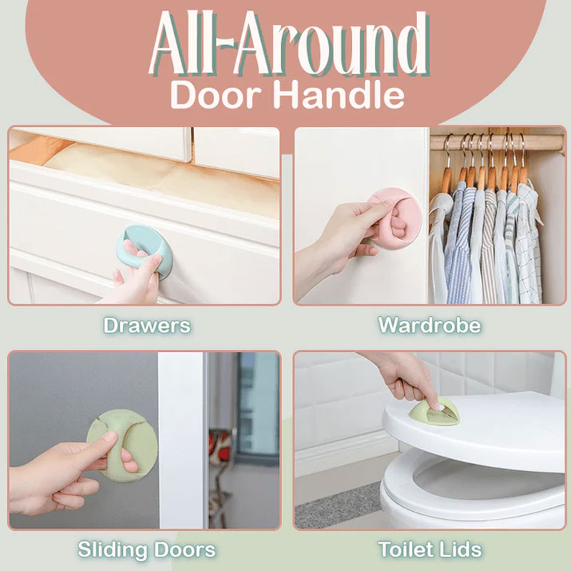 🚪✨ Mini Zelfklevende Handgreep – Moeiteloos Openen Zonder Boren! 🏡💖