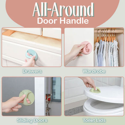 🚪✨ Mini Zelfklevende Handgreep – Moeiteloos Openen Zonder Boren! 🏡💖