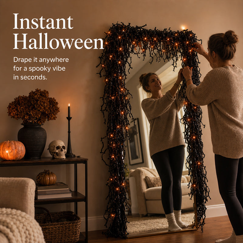 🎃 Spooky Chic: Halloween-decoratieset voor bij de open haard 👻