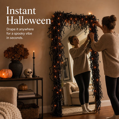 🎃 Spooky Chic: Halloween-decoratieset voor bij de open haard 👻