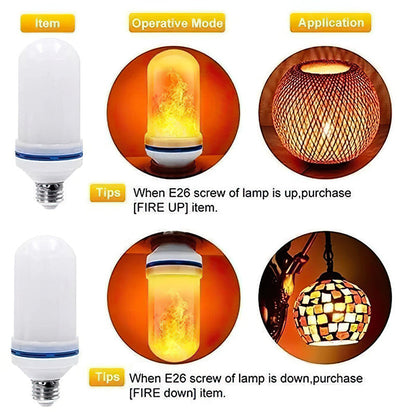 LED-vlameffectlamp - met zwaartekrachtdetectie-effect