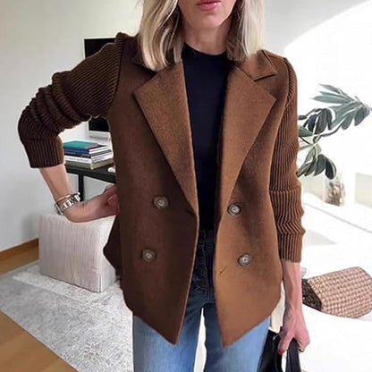 🍂Patchworkjacke Uit Wol🧥