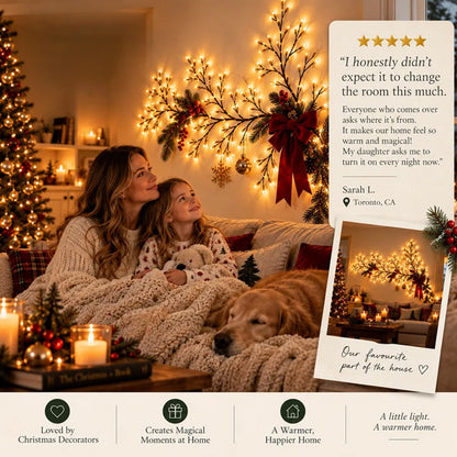 🌟🎅 Flexibele LED Boomtak – Warm & Feestelijk