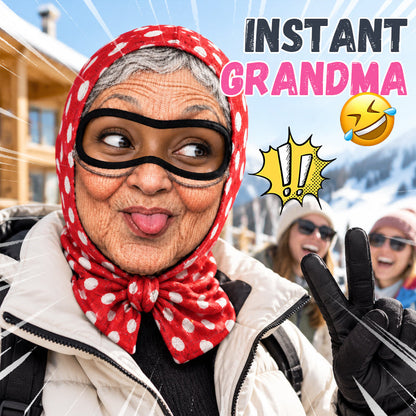 😂🎿 Grappige Oma Skimuts – Gegarandeerd Lachen op Elk Feestje!