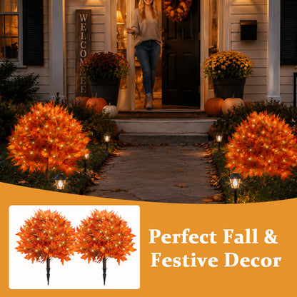 🍁✨ Verlichte herfst esdoorn – LED herfst kerstboomversiering 🎄💡