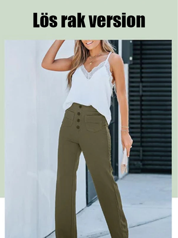 29% UIT ⏳ Hoge elastische broek met meerdere zakken