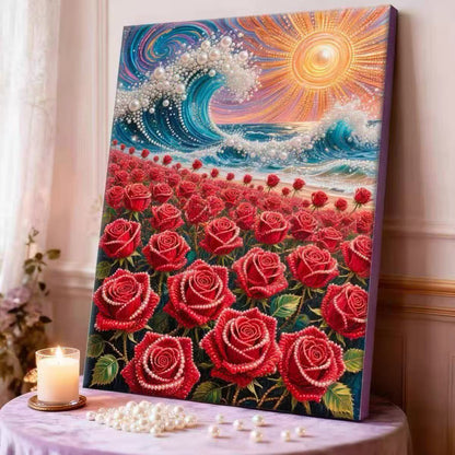 🔥Laatste dag: 50% KORTING - 🏰✨DIY-kralenkunstset - Kasteel met parels🎇